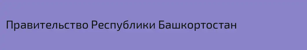Правительство Республики Башкортостан